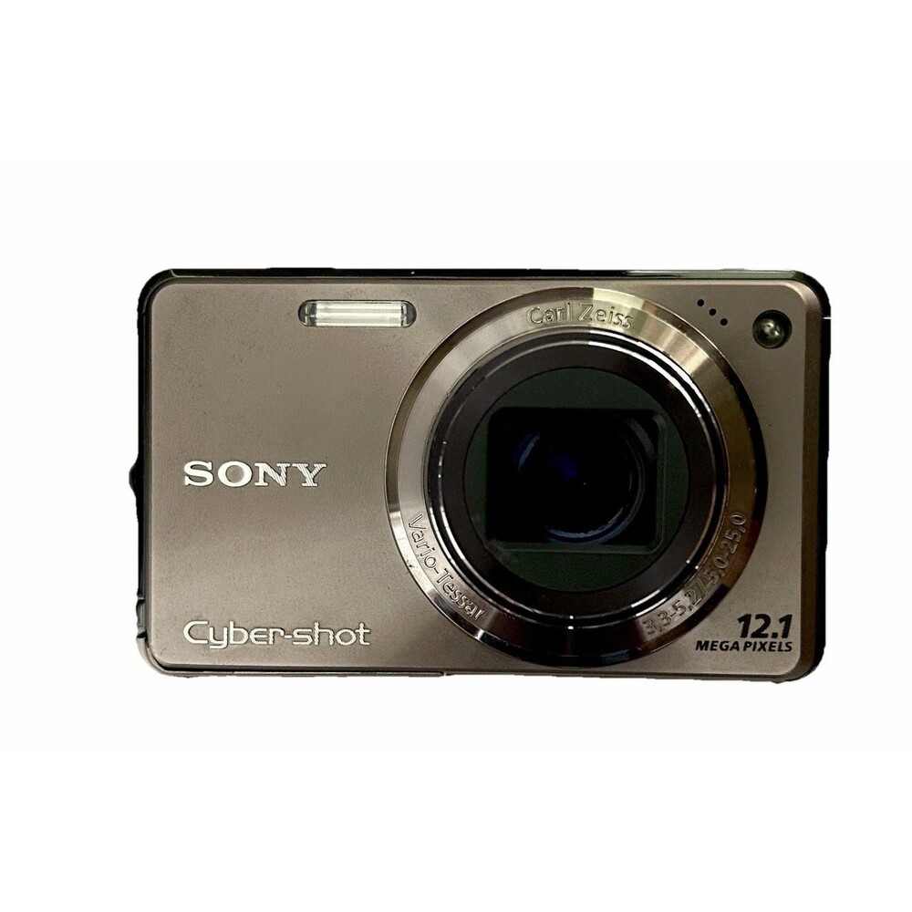 Sony CyberShot DSC-W290-Silver Digital Camera-SD Card & Accessories Box-Tested